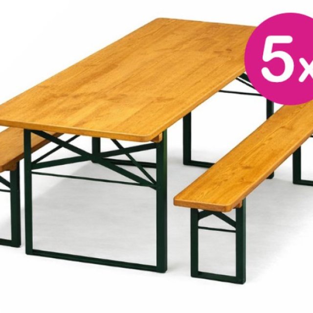 Bierzeltgarnitur PRO 70 - 5er-Set