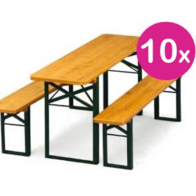 Bierzeltgarnitur PRO 50 - 10er-Set