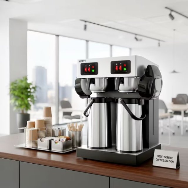 Profi-Kaffeemaschine mit 2 Isolierkannen