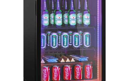 Bar-Kühlschrank klein mit RGB LED-Beleuchtung