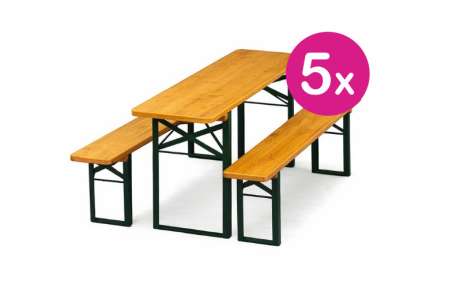 Bierzeltgarnitur PRO 50 - 3er-Set