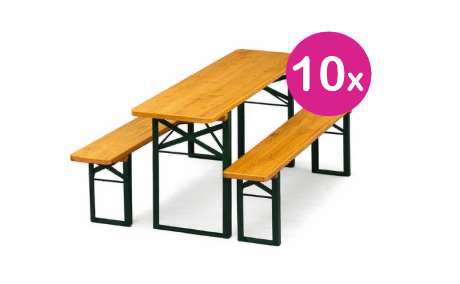 Bierzeltgarnitur PRO 50 - 10er-Set