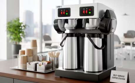 Profi-Kaffeemaschine mit 2 Isolierkannen
